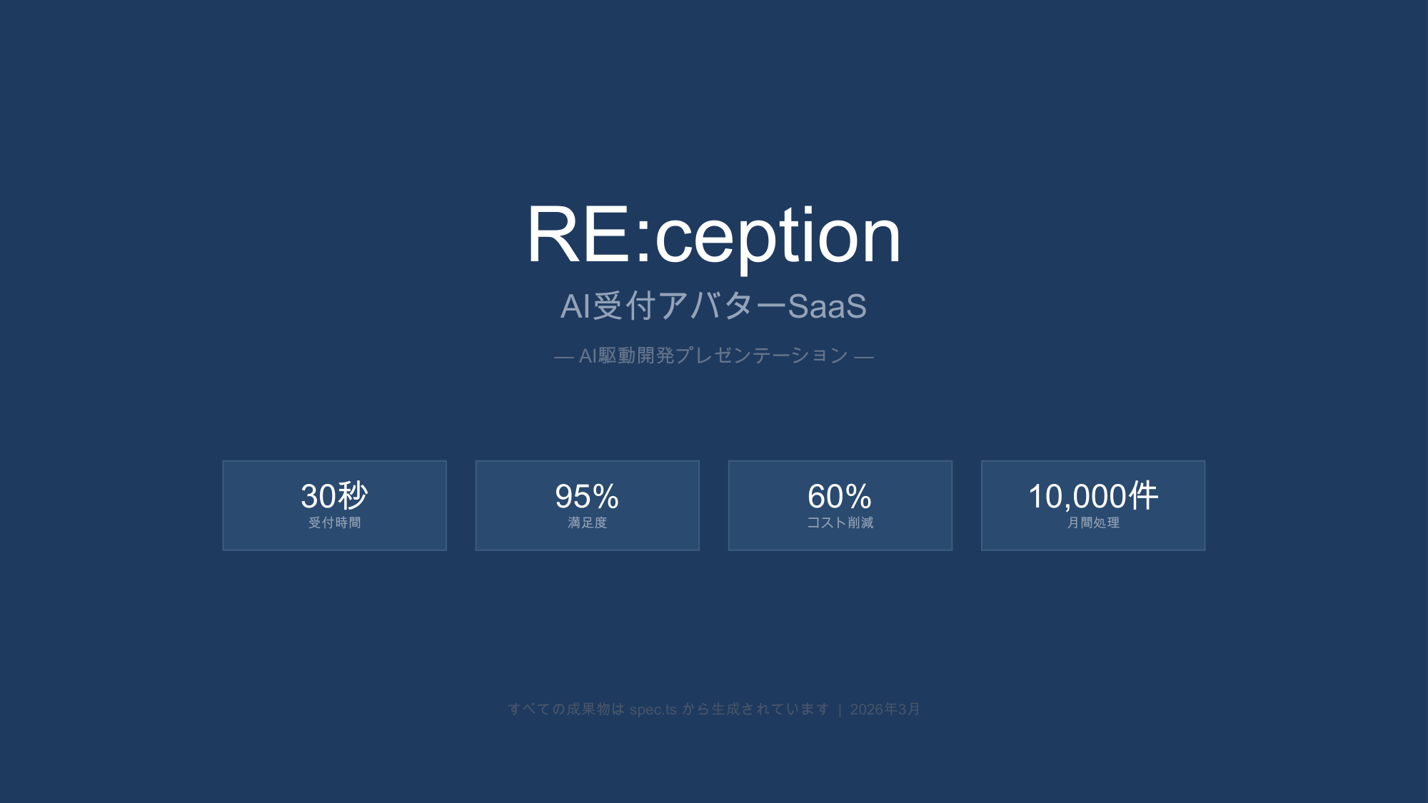 RE:ception スライド - ページ 1